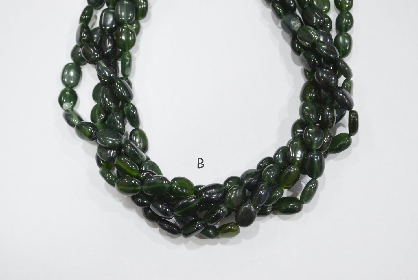 Russian Serpentine Oval Nuggets Shape Beads , Sold By Strand , 13 Inches , 6.50x7.50-8x11 mm , 19715