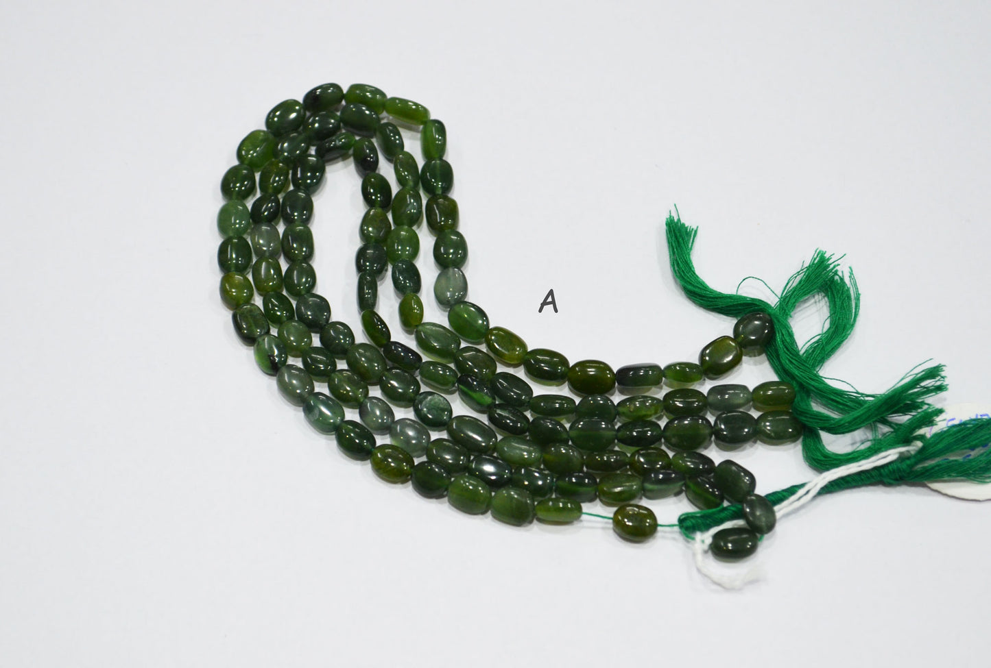 Russian Serpentine Oval Nuggets Shape Beads , Sold By Strand , 13 Inches ,   6.50x7.50-8x11  mm , 19715