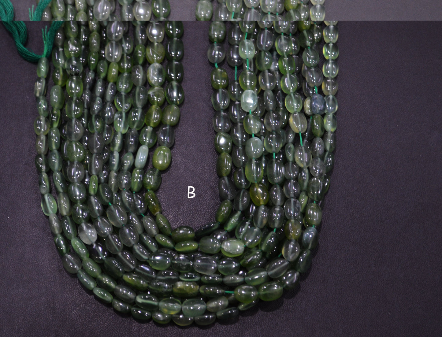 Russian Serpentine Oval Nuggets Shape Beads , Sold By Strand , 13 Inches , 6x8-6.50x10 mm , 19716