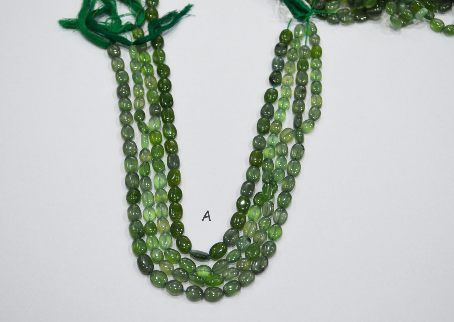 Russian Serpentine Oval Nuggets Shape Beads , Sold By Strand , 13 Inches ,   6x8-6.50x10  mm , 19716