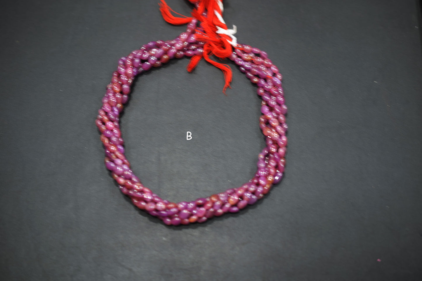 Natural Ruby Smooth Oval Nuggets Shape Beads , Sold By Strand , 5x5.50-6x7 mm , 16" , 19718