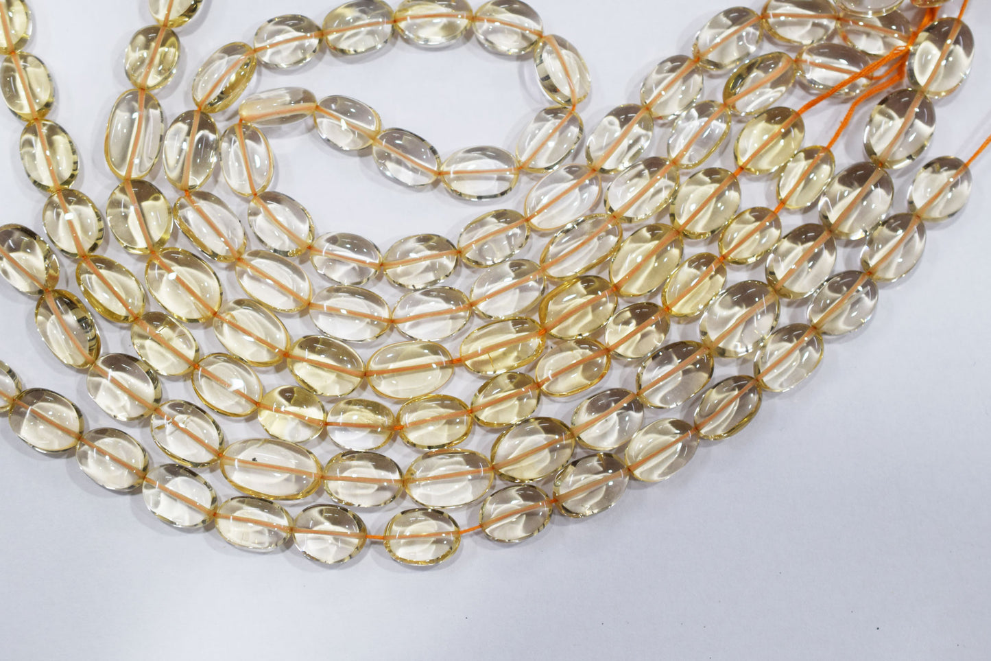 Natural Citrine Smooth Oval Shape Beads , Sold By Strand , 8x11 - 12x16 mm , 16" , 19723