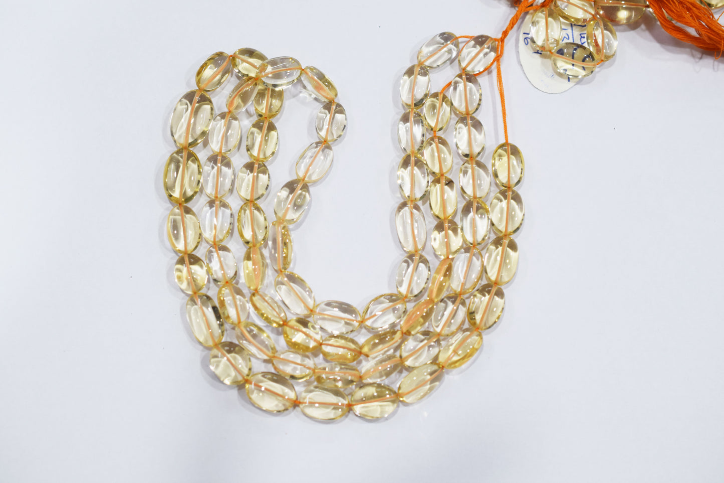Natural Citrine Smooth Oval Shape Beads , Sold By Strand , 8x11 - 12x16 mm , 16" , 19723