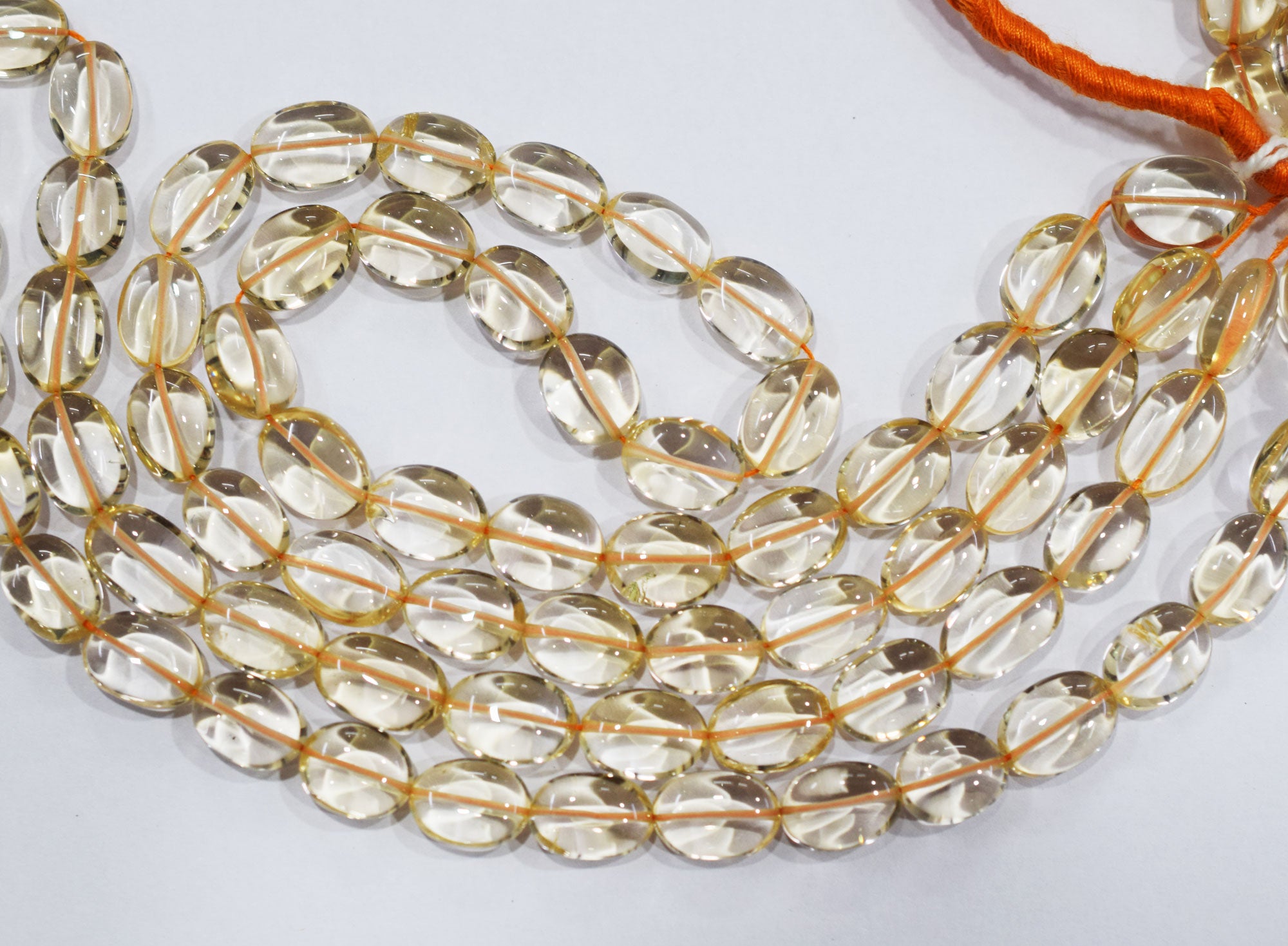 Natural Citrine Smooth Oval Shape Beads , Sold By Strand , 7.50x10 - 9x13 mm , 16" , 19724