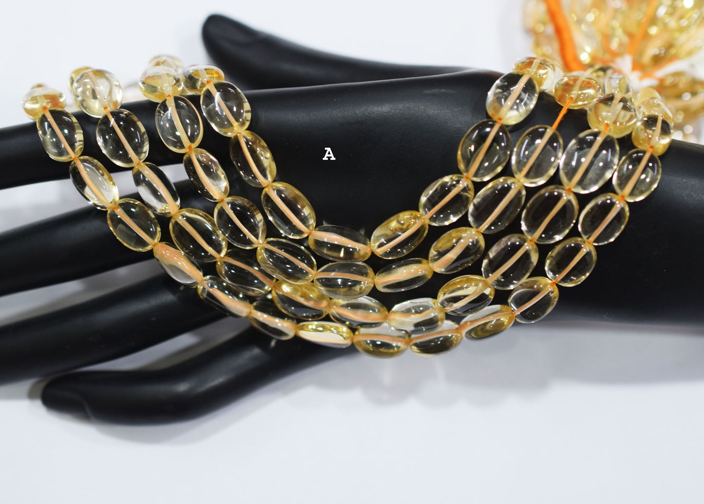 Natural Citrine Smooth Oval Shape Beads , Sold By Strand , 7.50x10 - 9x13 mm , 16" , 19724