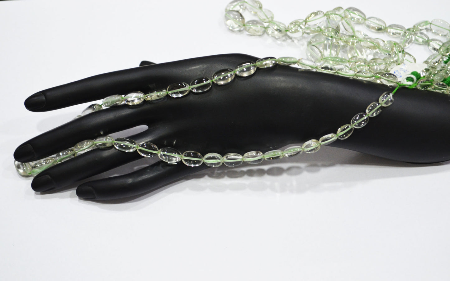 Green Amethyst Smooth Oval Shape Beads ,  Sold By Strand , 6x9-10x15 mm , 16" , 19725