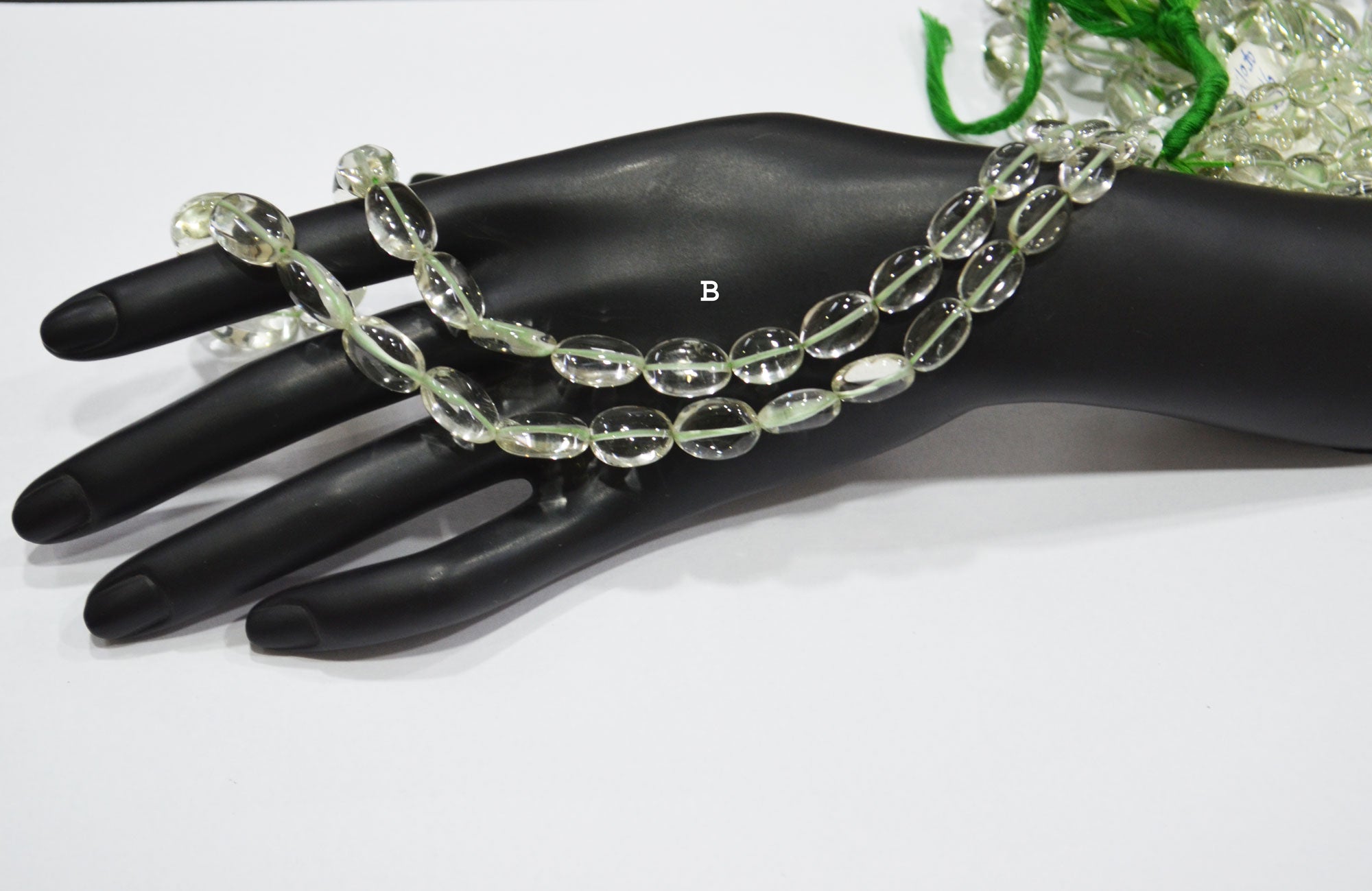 Green Amethyst Smooth Oval Shape Beads ,  Sold By Strand , 7x10-10x15 mm , 16" , 19728