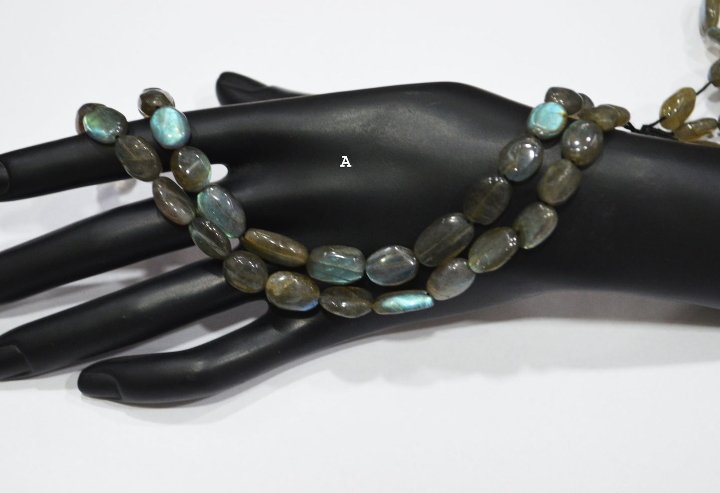 Natural Labradorite Oval Nuggets Shape Beads , Sold By Strand , 8.50x11-9x15.50 mm , 16" , 19729