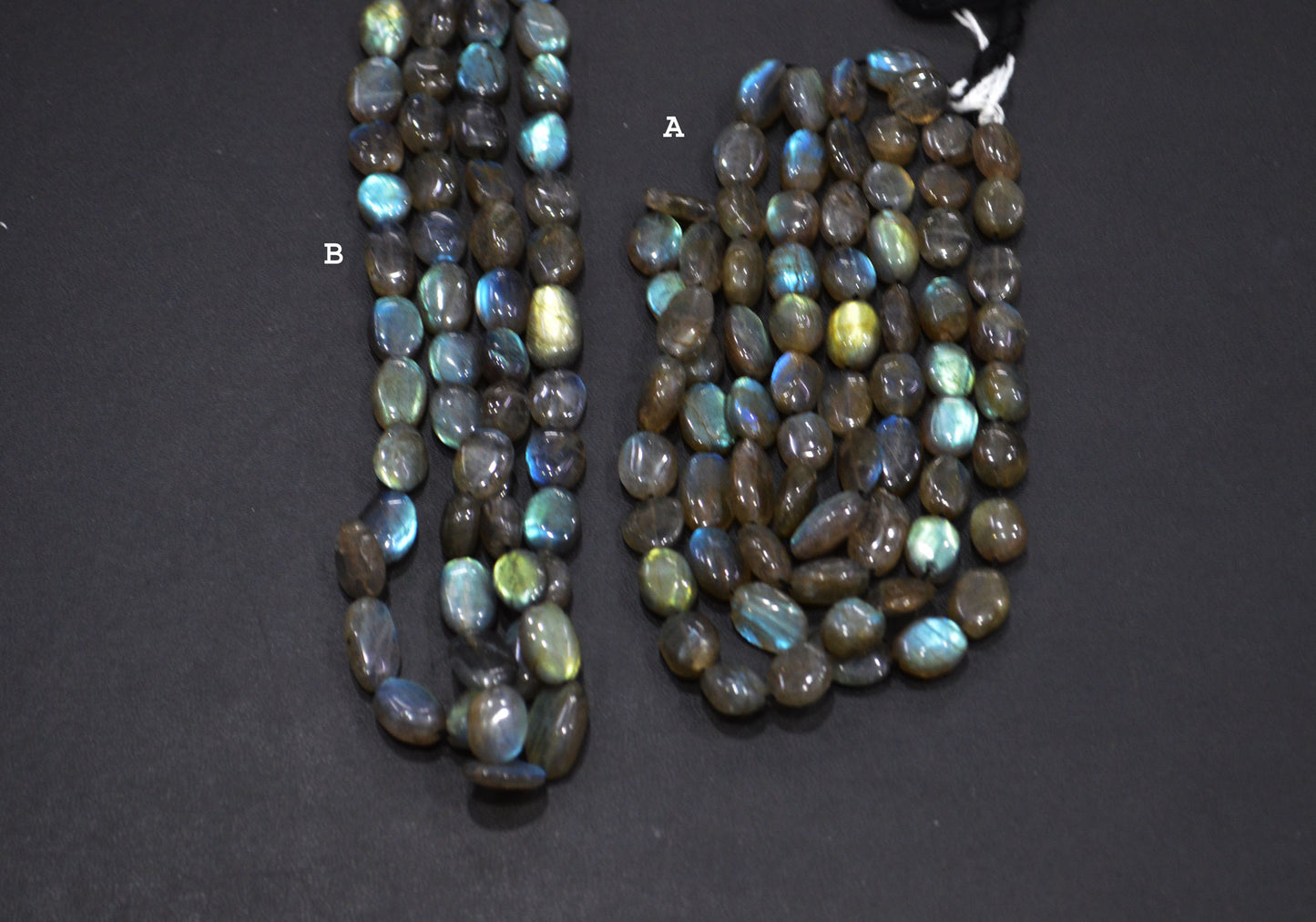 Natural Labradorite Oval Nuggets Shape Beads , Sold By Strand , 8.50x11-9x15.50 mm , 16" , 19729