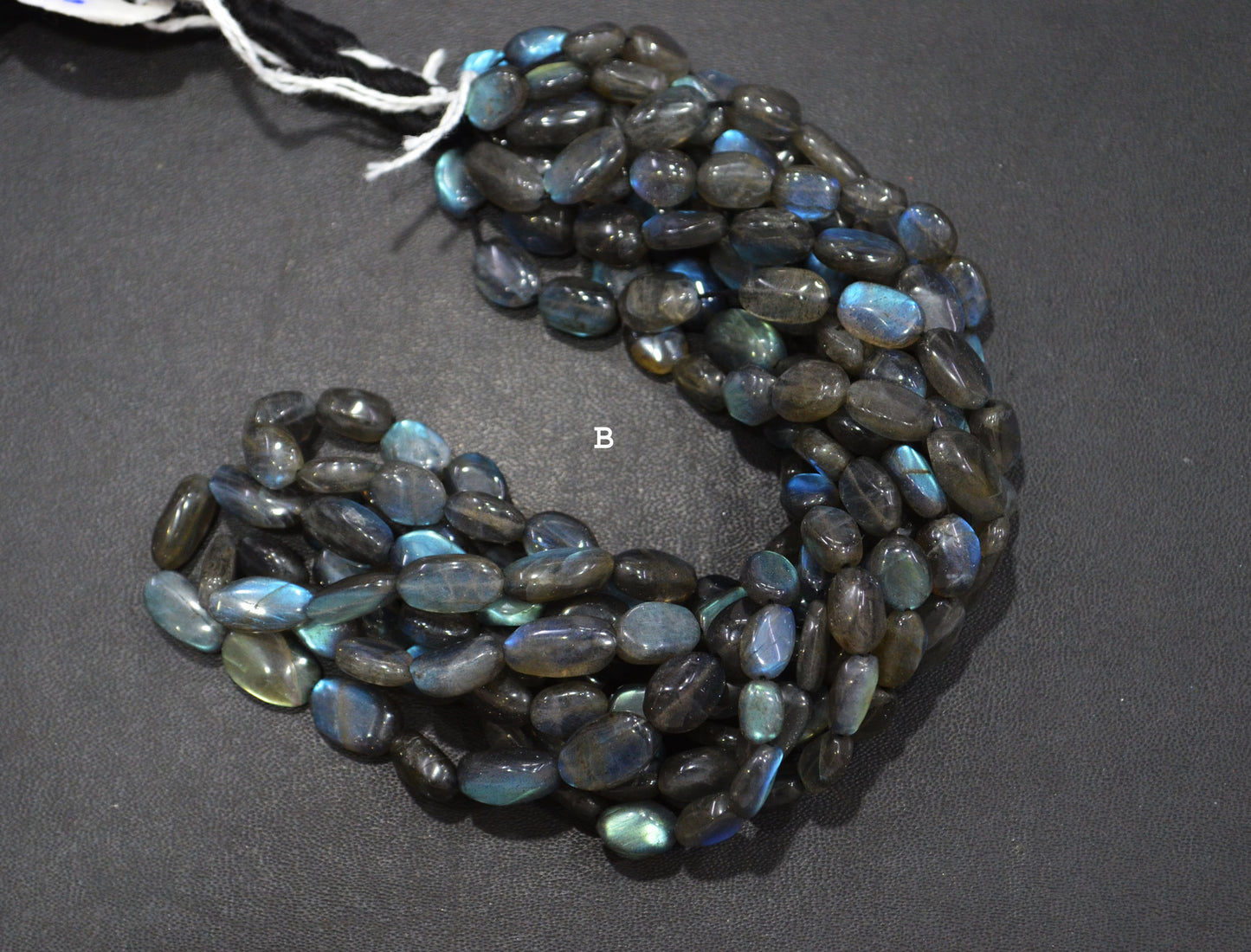 Natural Labradorite Oval Nuggets Shape Beads , Sold By Strand , 7x9-8x13 mm , 16" , 19731