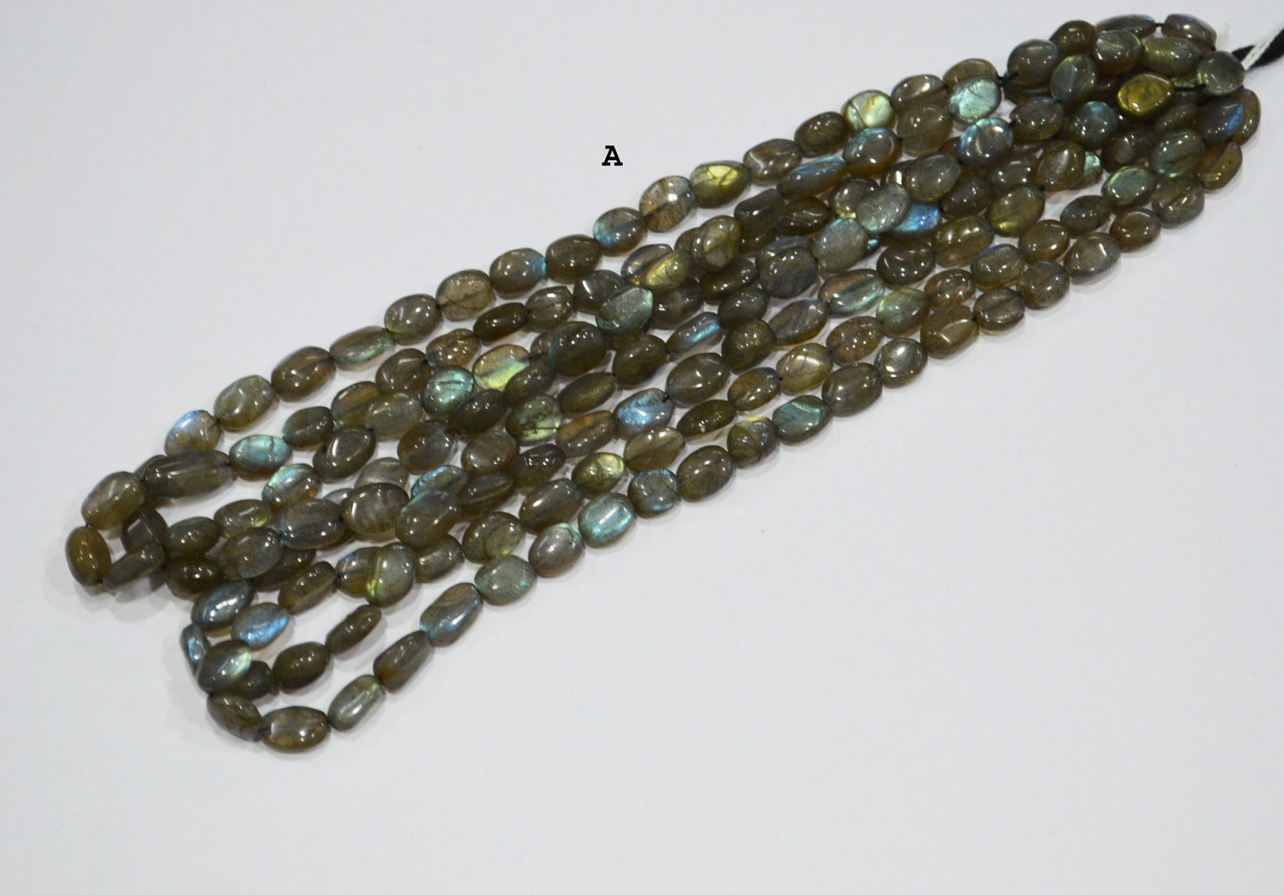 Natural Labradorite Oval Nuggets Shape Beads , Sold By Strand , 7x9-8x13 mm , 16" , 19731
