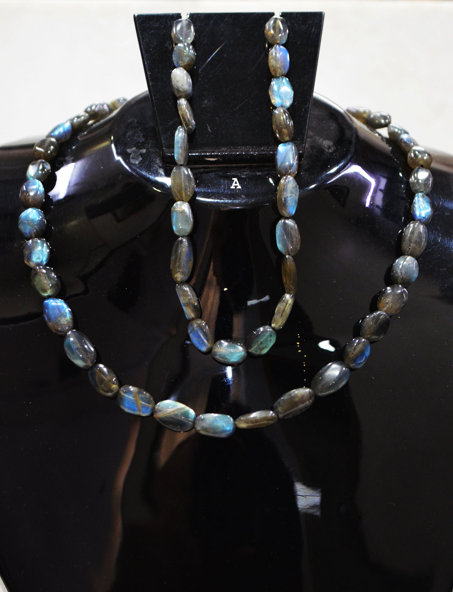 Natural Labradorite Oval Nuggets Shape Beads , Sold By Strand , 7x9-8x13 mm , 16" , 19731