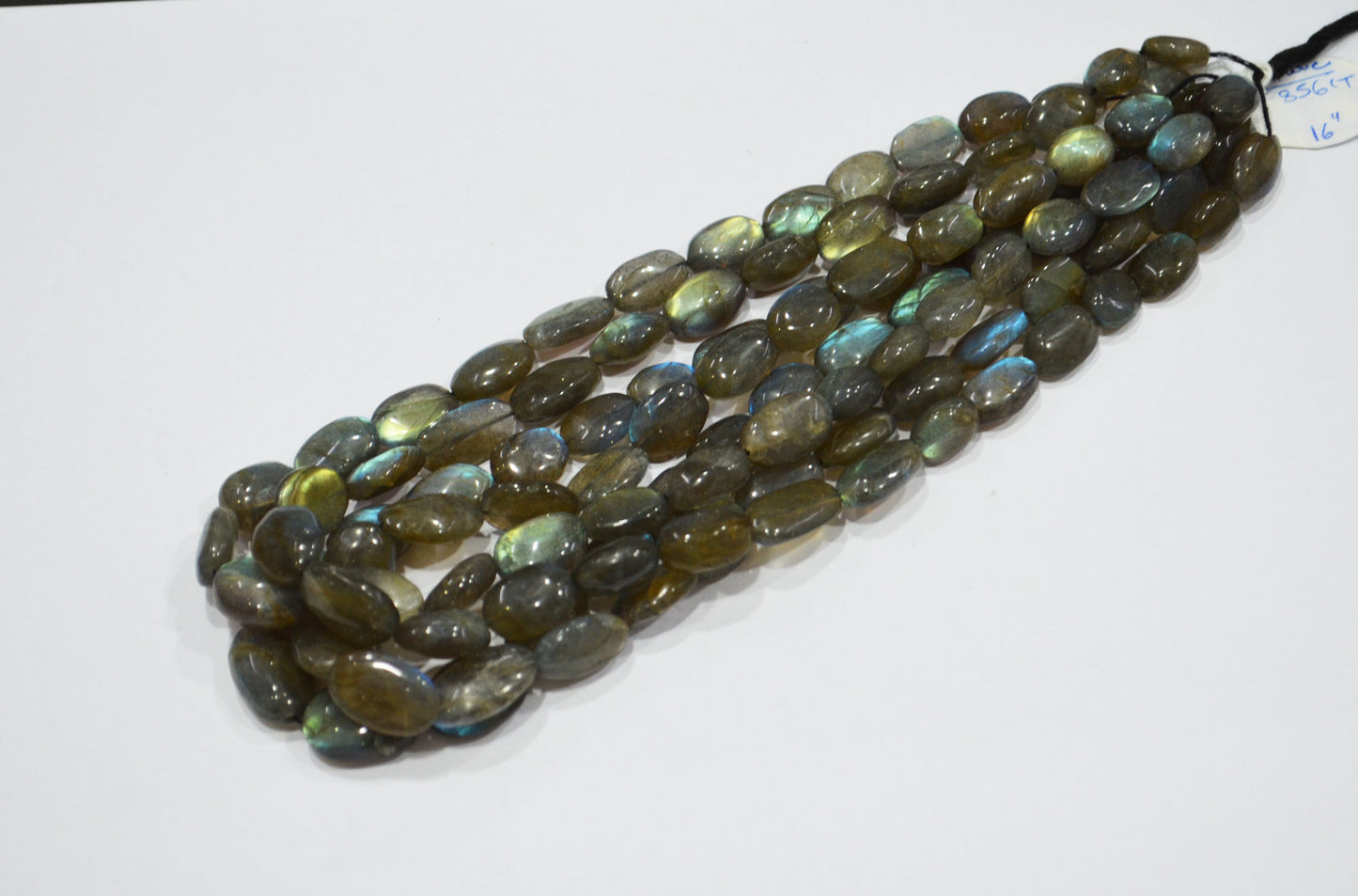Natural Labradorite Oval Nuggets Shape Beads , Sold By Strand , 9x12 - 12x17.50 mm , 16" , 19733