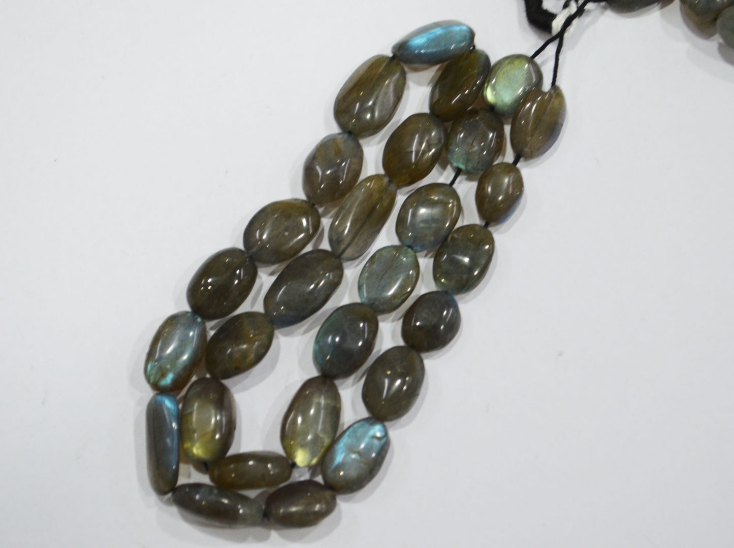 Natural Labradorite Oval Nuggets Shape Beads , Sold By Strand , 9x12 - 12x17.50 mm , 16" , 19733