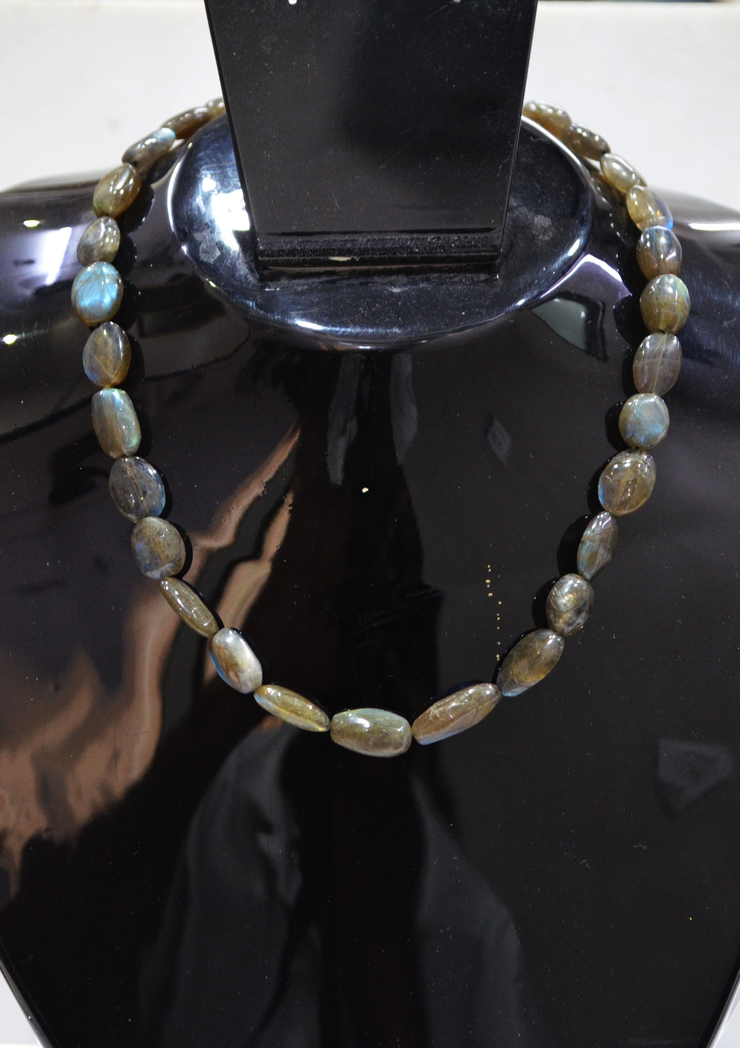 Natural Labradorite Oval Nuggets Shape Beads , Sold By Strand , 8x10 - 8x14 mm , 16" , 19734