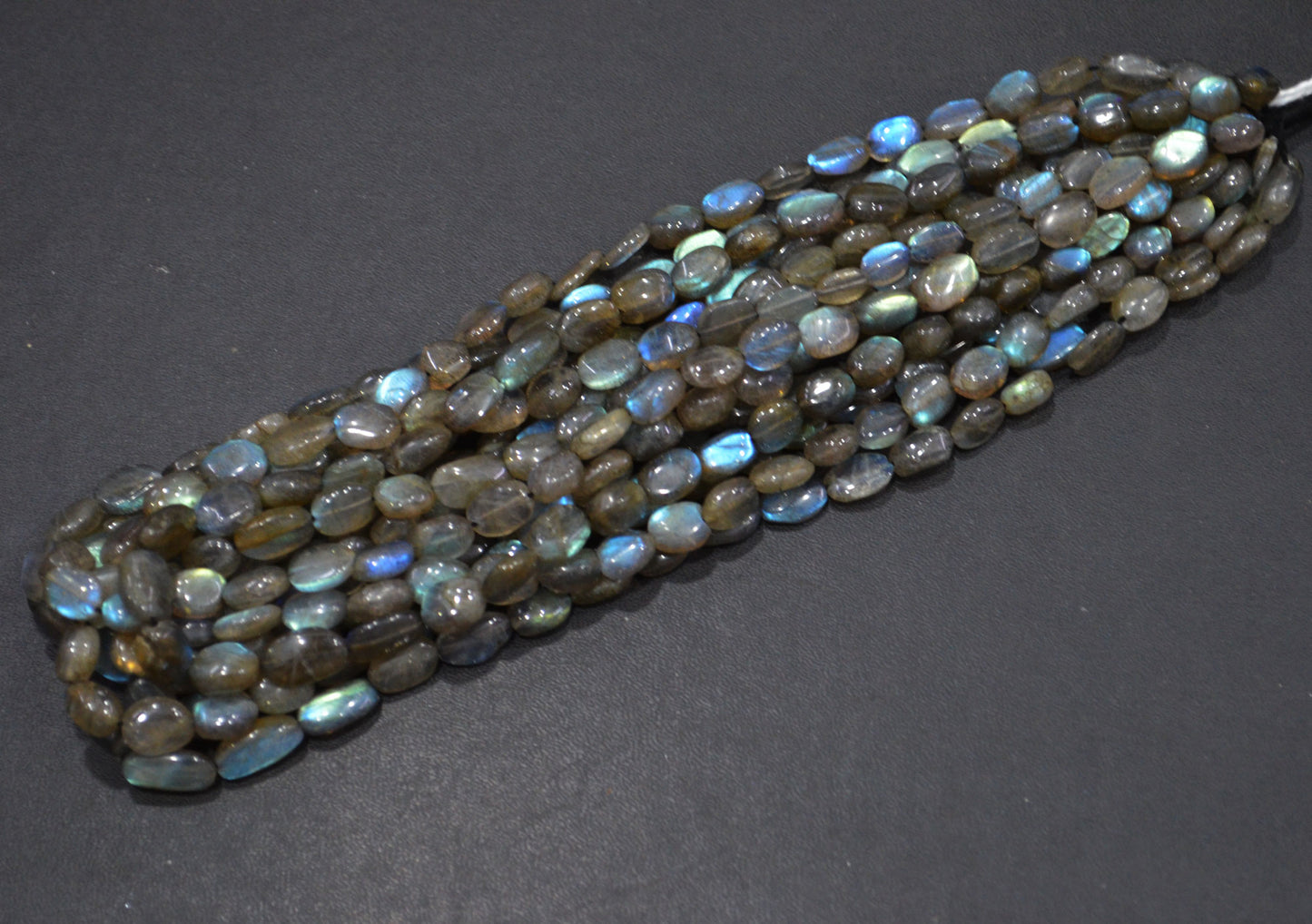 Natural Labradorite Oval Nuggets Shape Beads , Sold By Strand ,6x8 - 8x12 mm , 16" , 19735