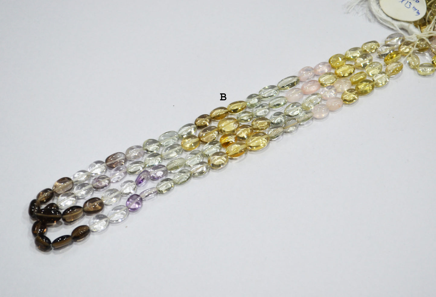 Multi Semi Precious Oval Nuggets Shape Beads , Sold By Strand , 6x7 - 10x12 mm , 16", 19736