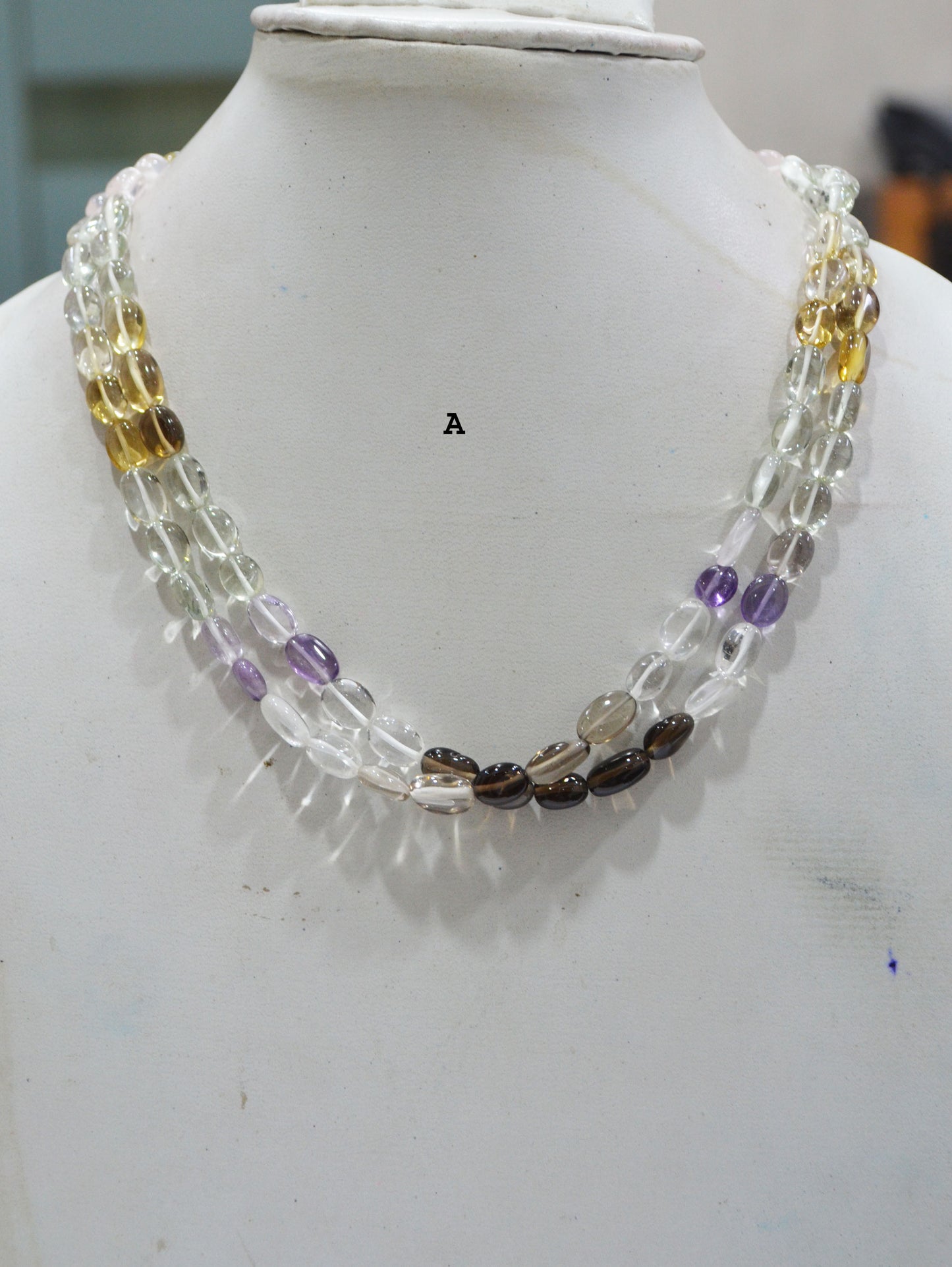 Multi Semi Precious Oval Nuggets Shape Beads , Sold By Strand , 6x7 - 10x12 mm , 16", 19736