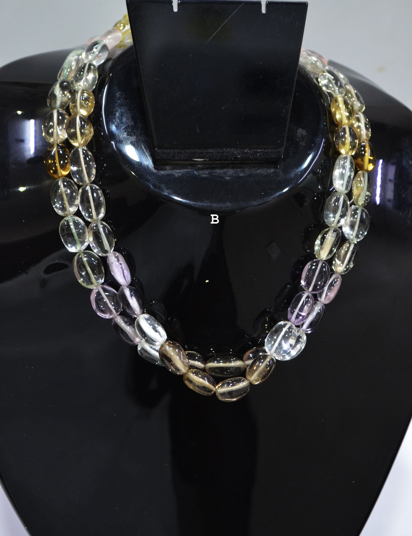 Multi Semi Precious Oval Nuggets Shape Beads , Sold By Strand , 8x11 - 10x19 mm , 16", 19739
