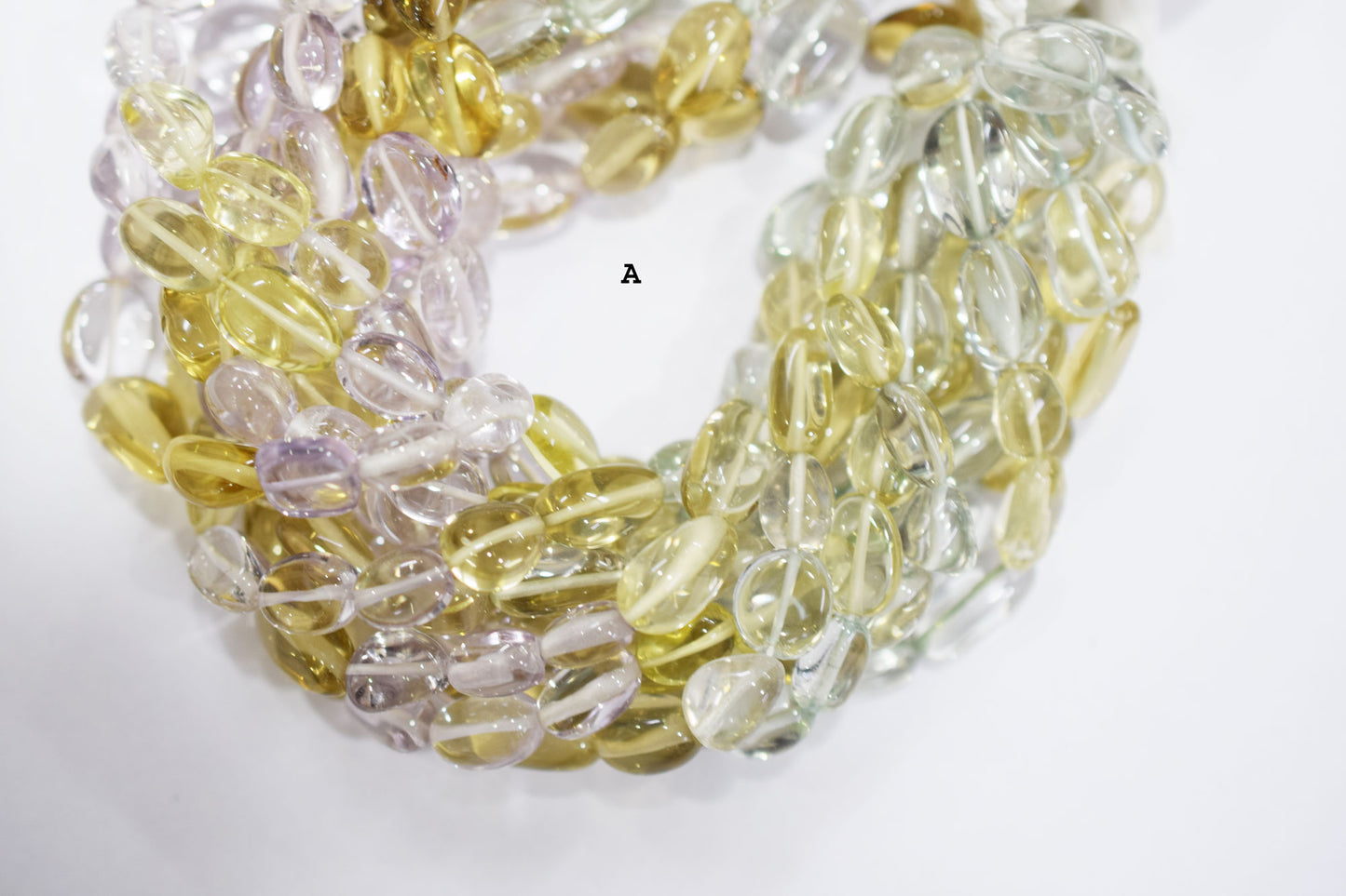 Multi Semi Precious Oval Nuggets Shape Beads , Sold By Strand , 8x10 - 9x20 mm , 19743