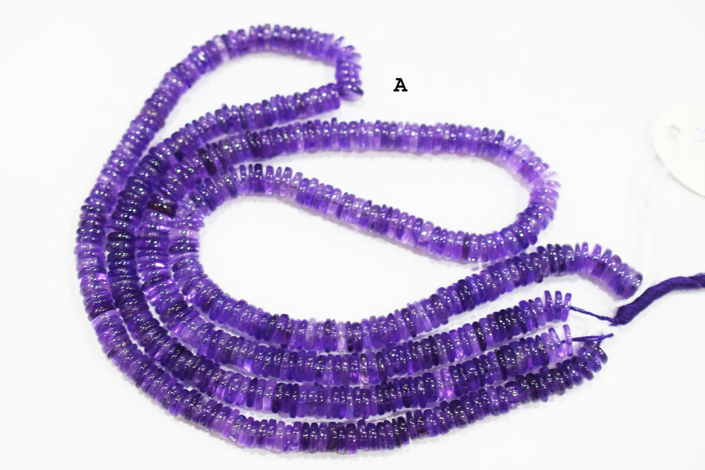 Amethyst Tyre Shape Beads , Sold By Strand , 6.50 - 9 mm, 16" , 19751