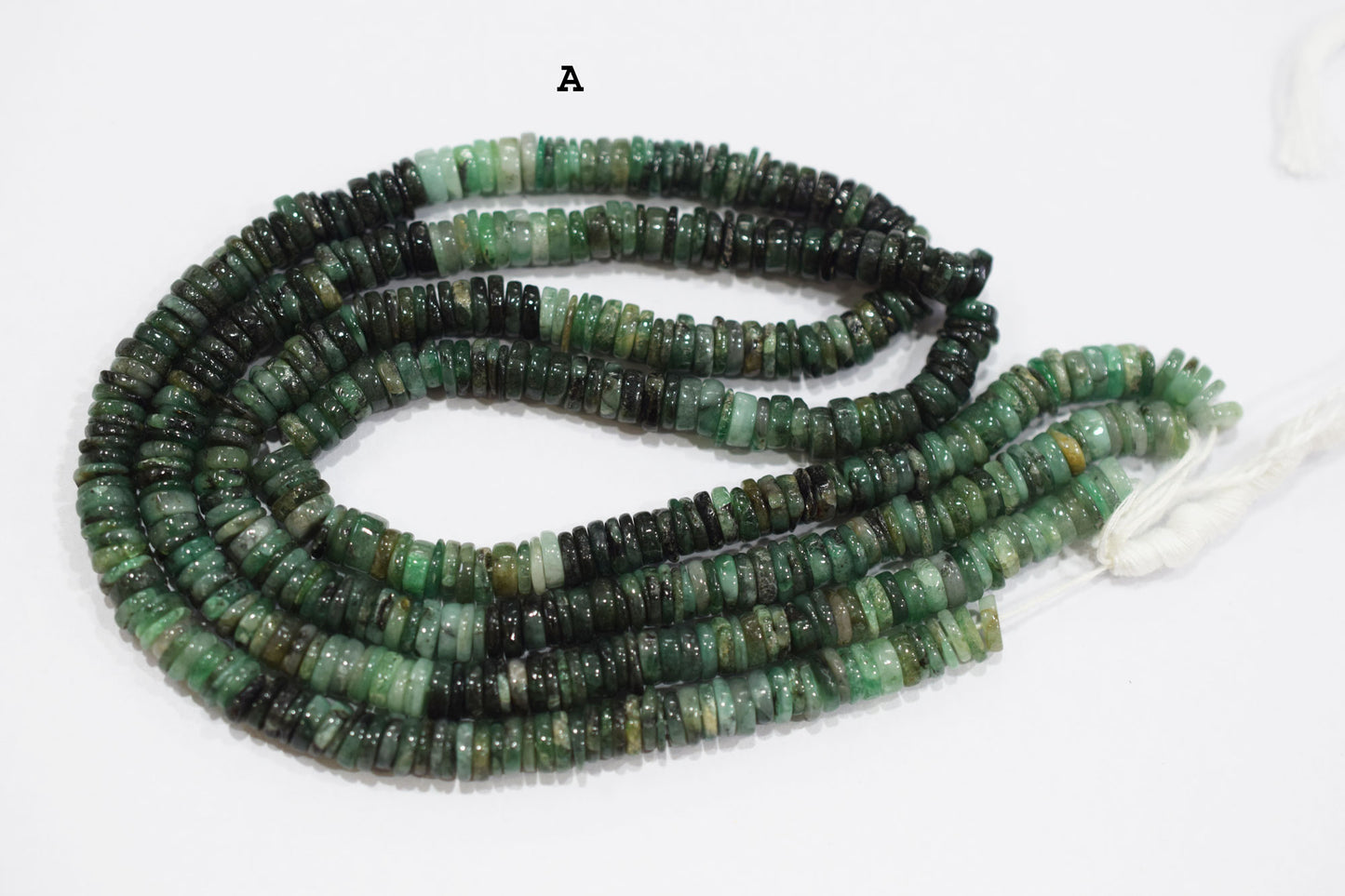Sakota Emerald Tyre Shape Beads , Sold By Strand , 5.50 - 7 mm, 16" , 19753
