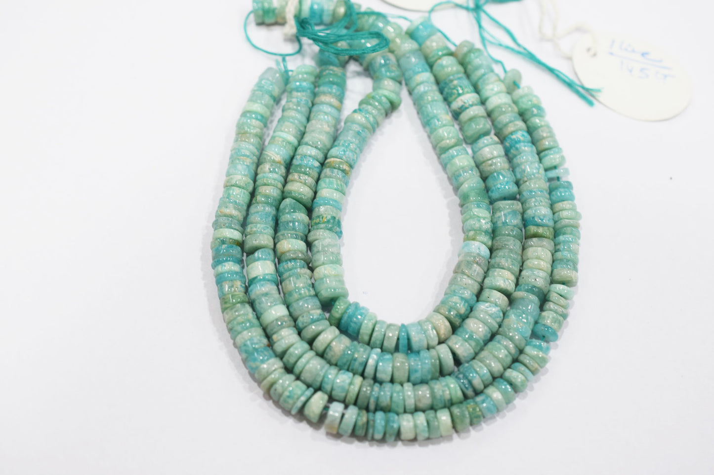 Natural Amazonite Tyre Shape Beads , Sold By Strand , 6 - 7 mm , 16" , 19761