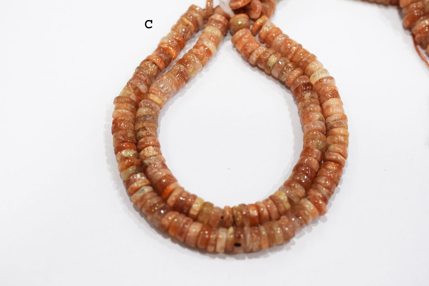 Natural Sunstone Tyre Shape Beads , Sold By Strand , 5.50 - 8 mm , 16" , 19762
