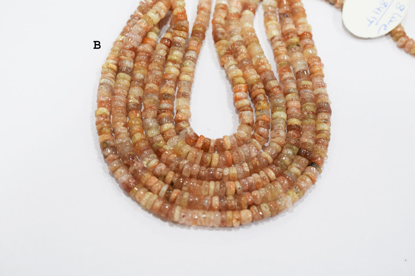 Natural Sunstone Tyre Shape Beads , Sold By Strand , 5.50 - 8 mm , 16" , 19762