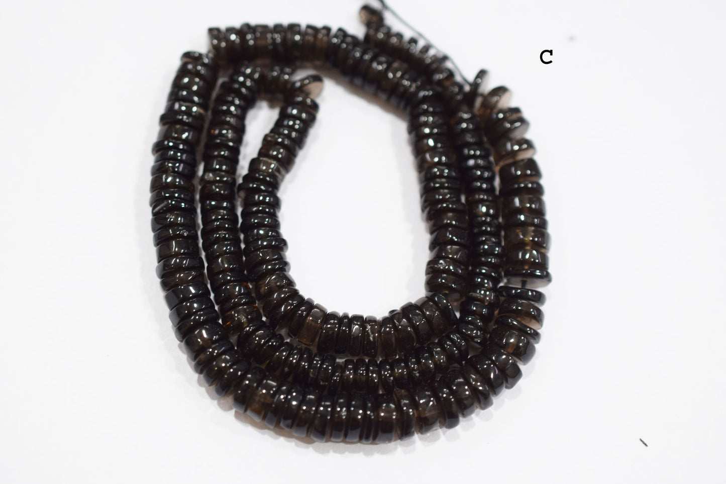 Natural Smoky Tyre Shape Beads , Sold By Strand , 5.50 - 7.50 mm , 16" , 19765