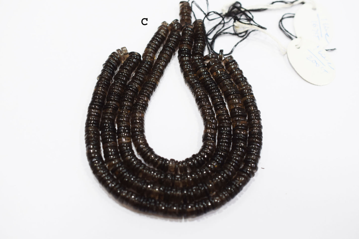 Natural Smoky Tyre Shape Beads , Sold By Strand , 5.50 - 7.50 mm , 16" , 19765