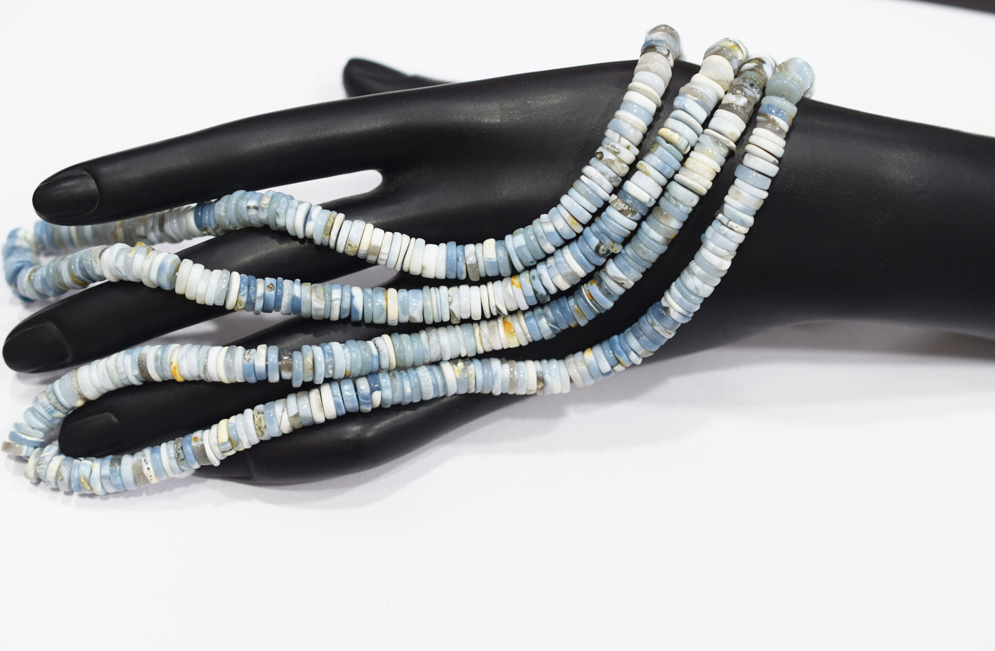 Natural Denim Opal Tyre Shape Beads , Sold By Strand , 5 - 7 mm , 16" , 19766