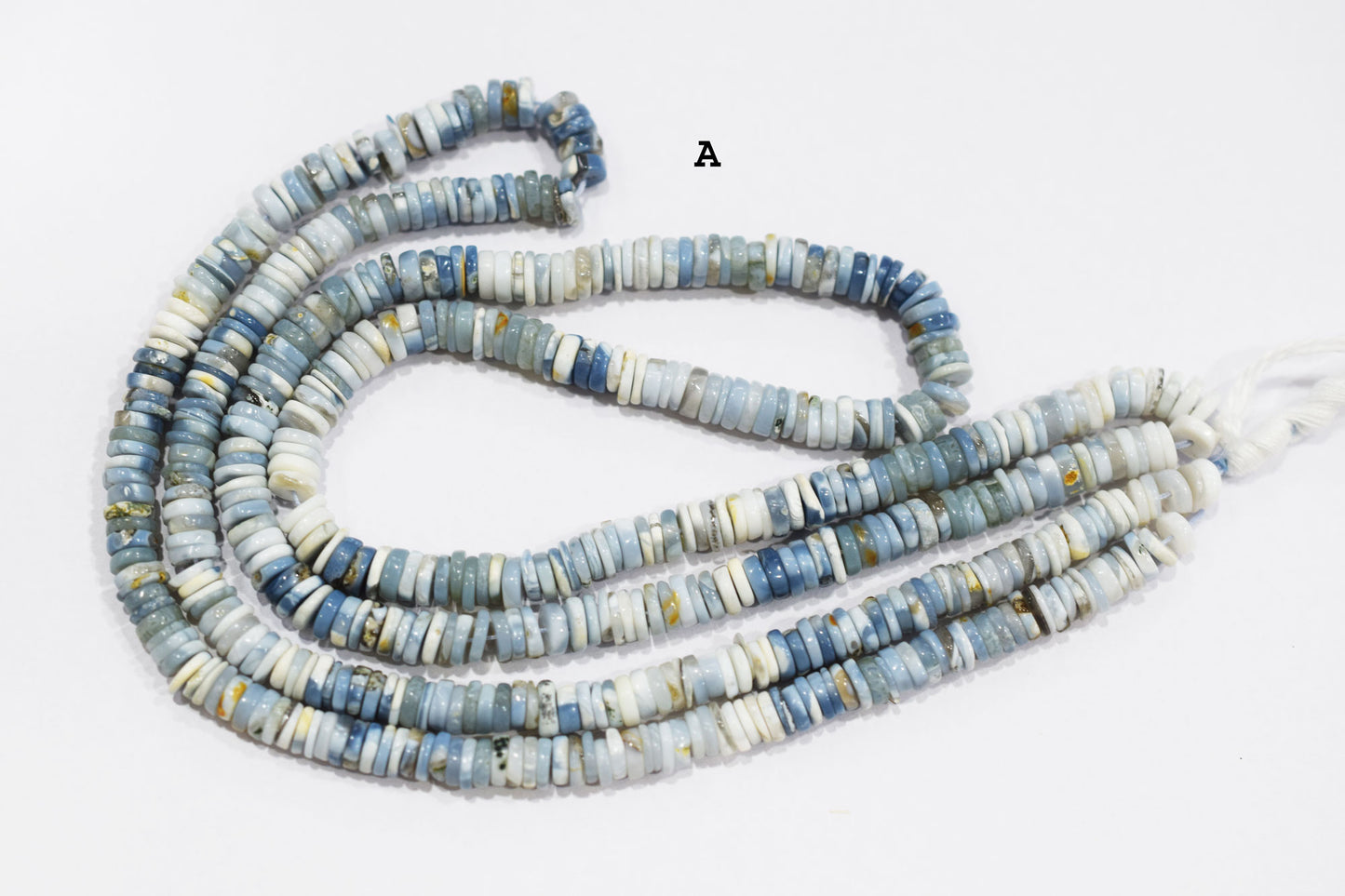 Natural Denim Opal Tyre Shape Beads , Sold By Strand , 5 - 7 mm , 16" , 19766