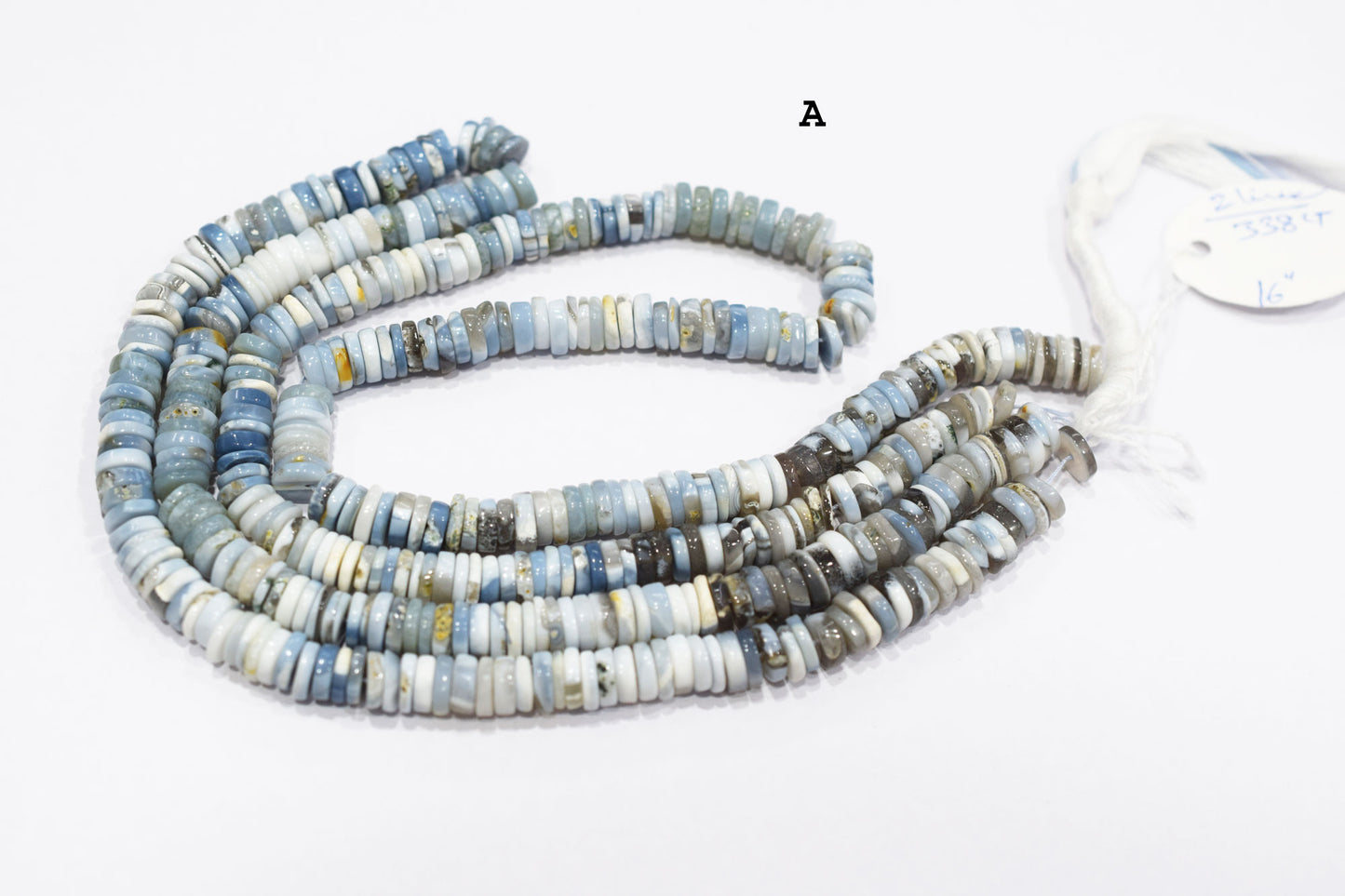 Natural Denim Opal Tyre Shape Beads , Sold By Strand , 7 - 9 mm , 16" ,  19767