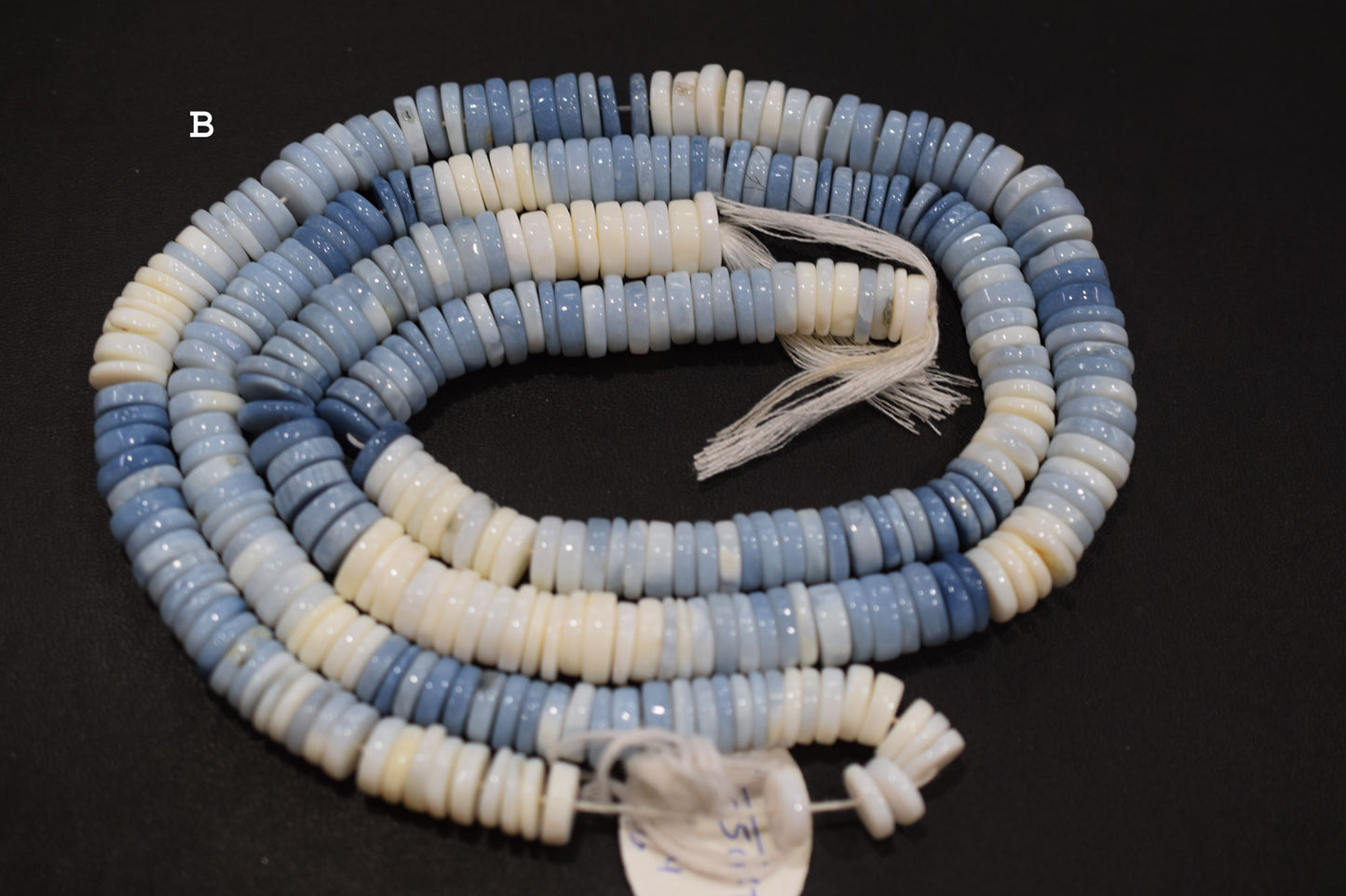 Natural Denim Opal Tyre Shape Beads , Sold By Strand , 8.50 - 10 mm , 16" , 19768