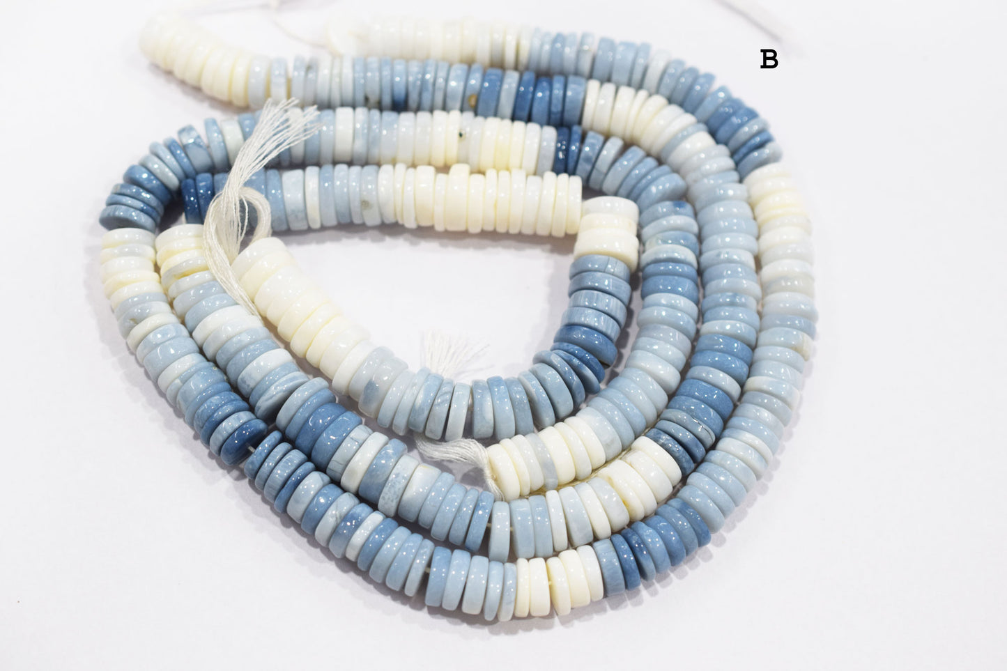 Natural Denim Opal Tyre Shape Beads , Sold By Strand , 8.50 - 10 mm , 16" , 19768