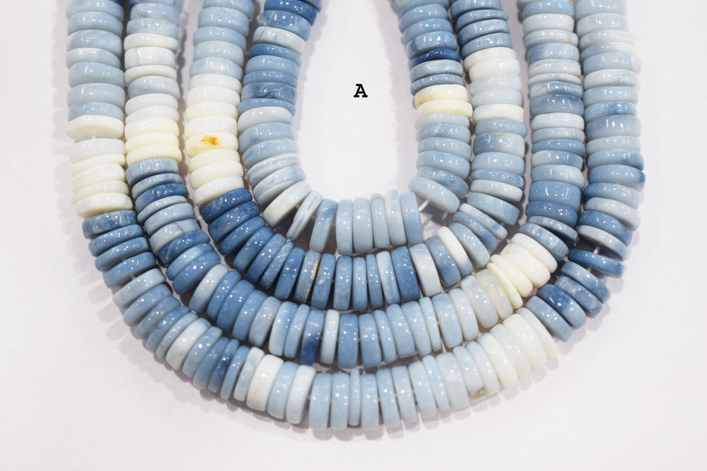 Natural Denim Opal Tyre Shape Beads , Sold By Strand , 8.50 - 10 mm , 16" , 19768