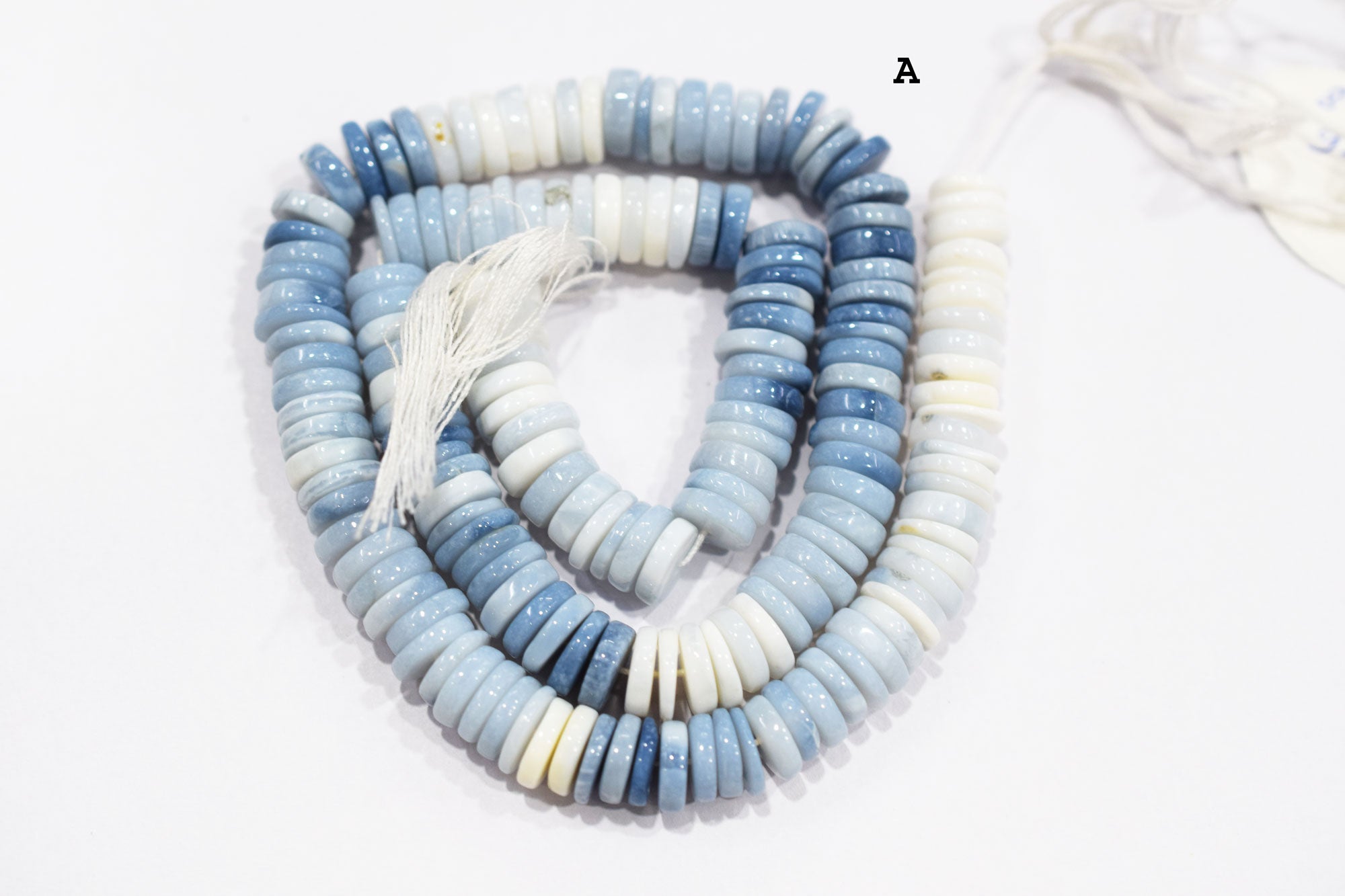 Natural Denim Opal Tyre Shape Beads , Sold By Strand , 8.50 - 10 mm , 16" , 19768