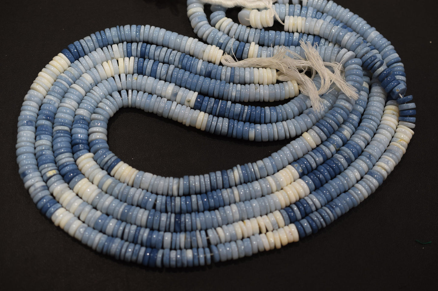 Natural Denim Opal Tyre Shape Beads , Sold By Strand , 7 - 7.50 mm , 16" , 19769