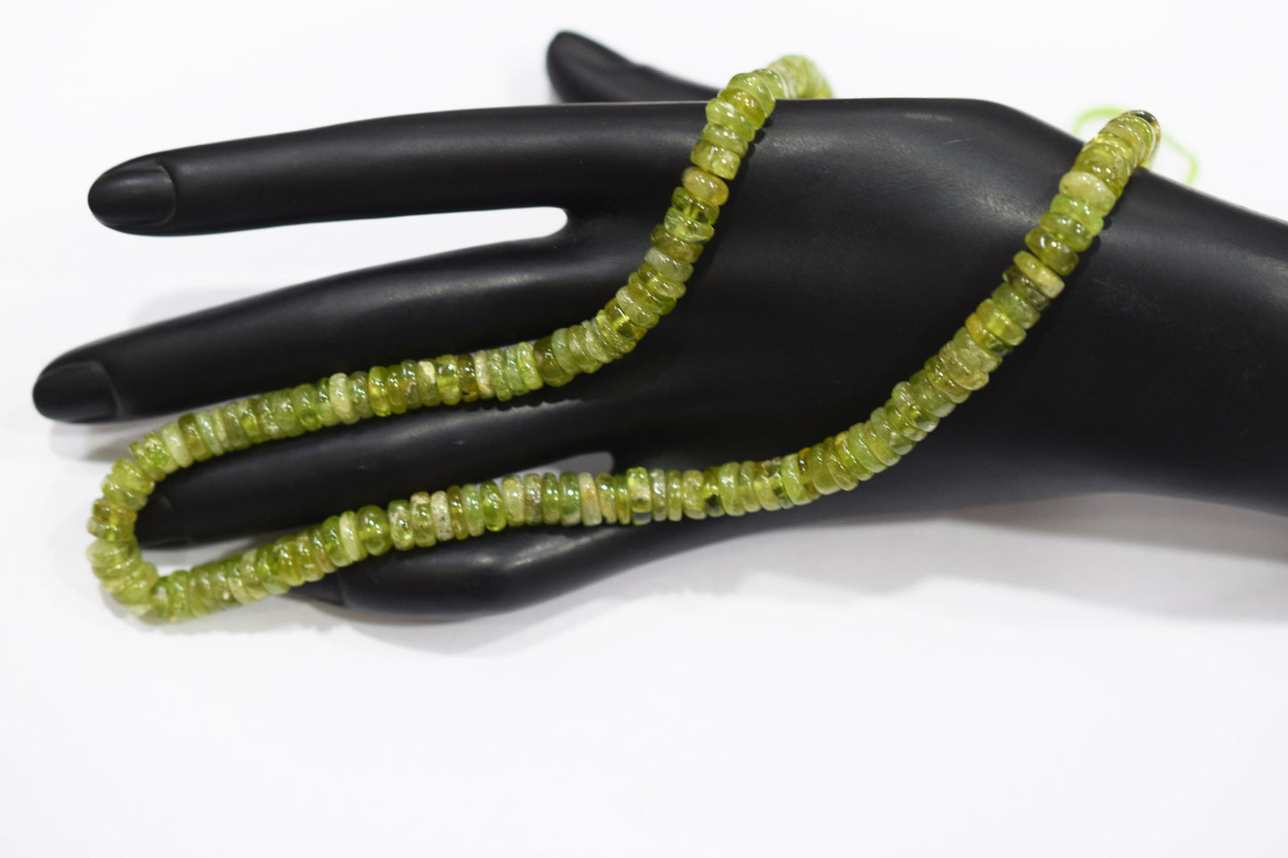Natural Peridot Tyre Shape Beads , Sold By Strand , 6.50 - 7.50 mm , 16" , 19772B