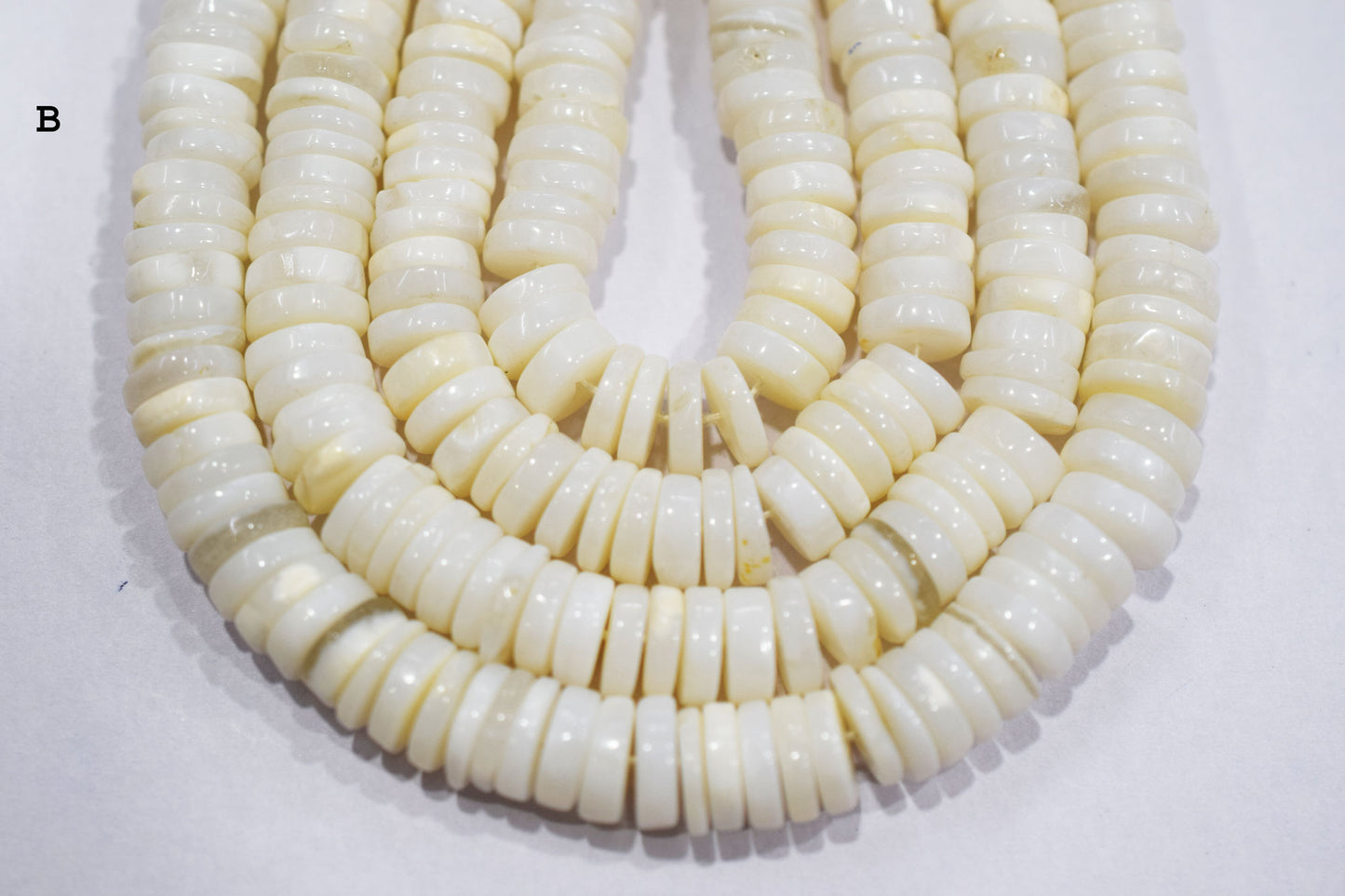 Natural White Opal Tyre Shape Beads , Sold By Strand , 8 - 9.50 mm , 16" , 19774