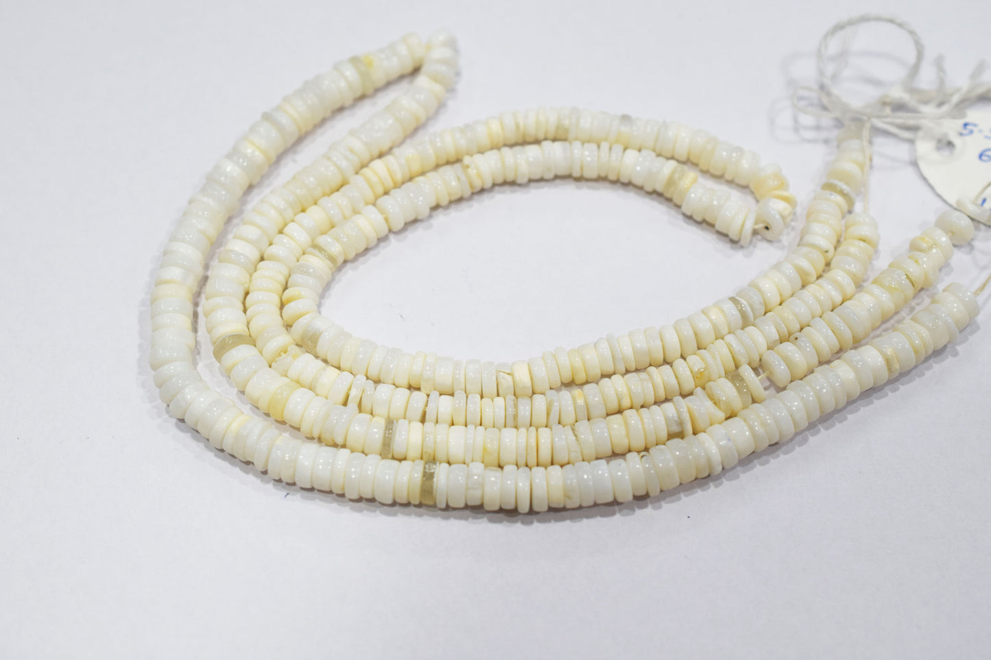 Natural White Opal Tyre Shape Beads , Sold By Strand , 5.50 - 7 mm , 16" , 19775