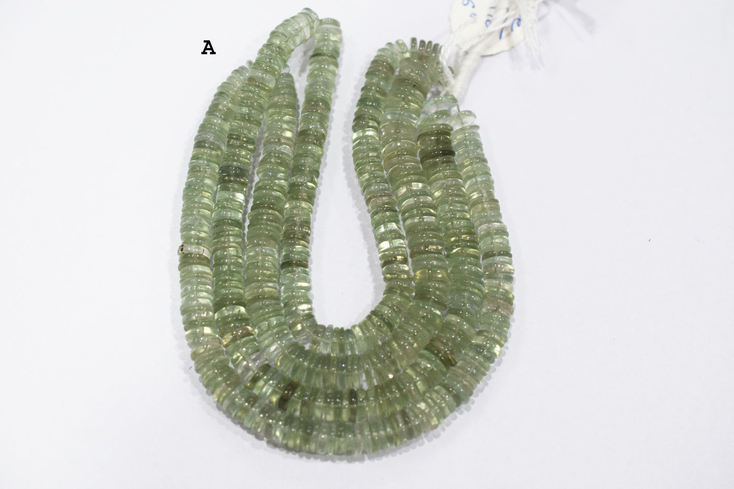 Natural Green Amethyst Tyre Shape Beads , Sold By Strand , 5.50 - 10 mm , 16" , 19778