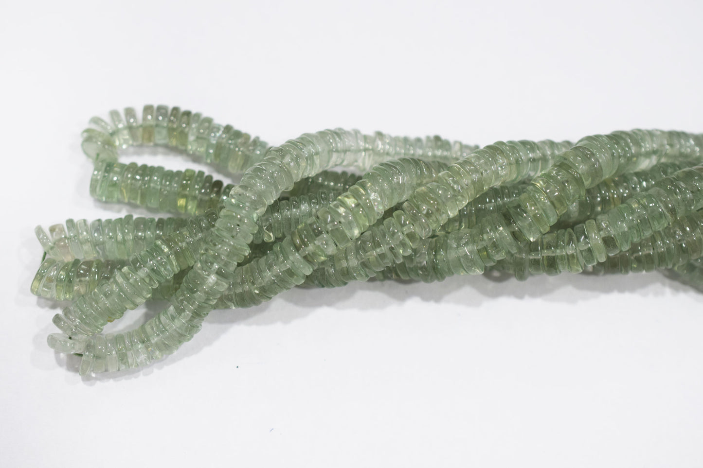 Natural Green Amethyst Tyre Shape Beads , Sold By Strand , 5.50 - 6 mm , 16" , 19780A
