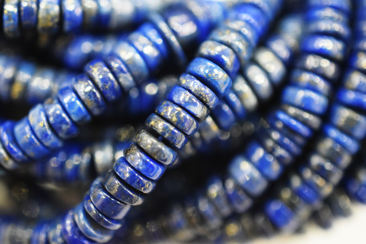 Natural Lapis Lazuli Tyre Shape Beads , Sold By Strand , 5 - 6.25 mm , 15.50" , 19782