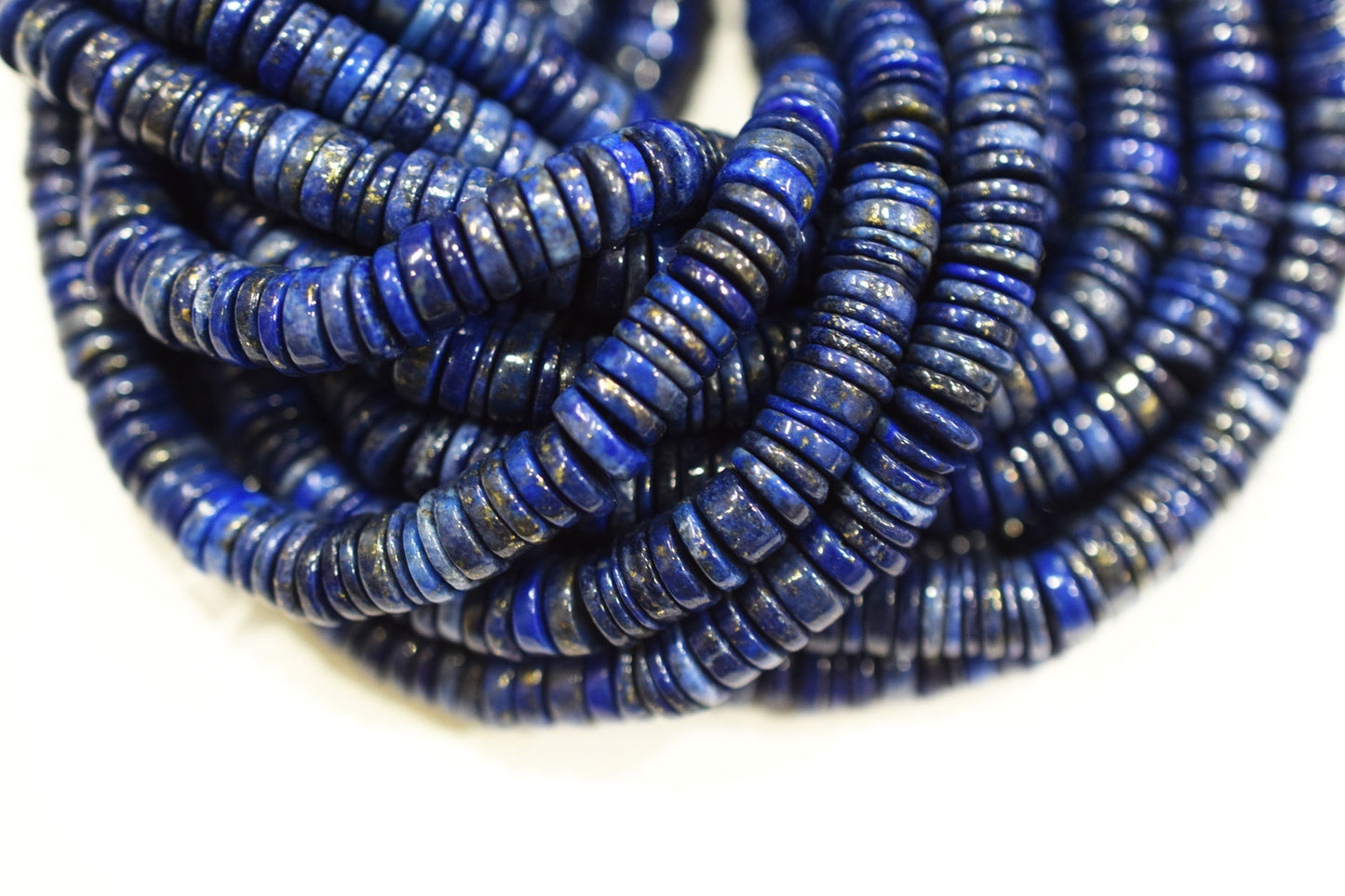 Natural Lapis Lazuli Tyre Shape Beads , Sold By Strand , 7 - 7.50 mm , 15.50" , 19783