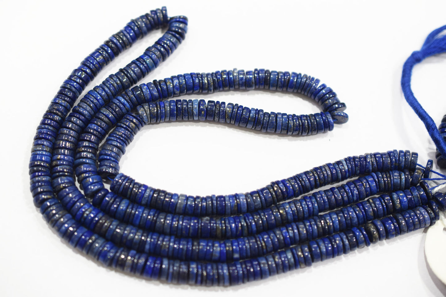 Natural Lapis Lazuli Tyre Shape Beads , Sold By Strand , 7 - 7.50 mm , 15.50" , 19783