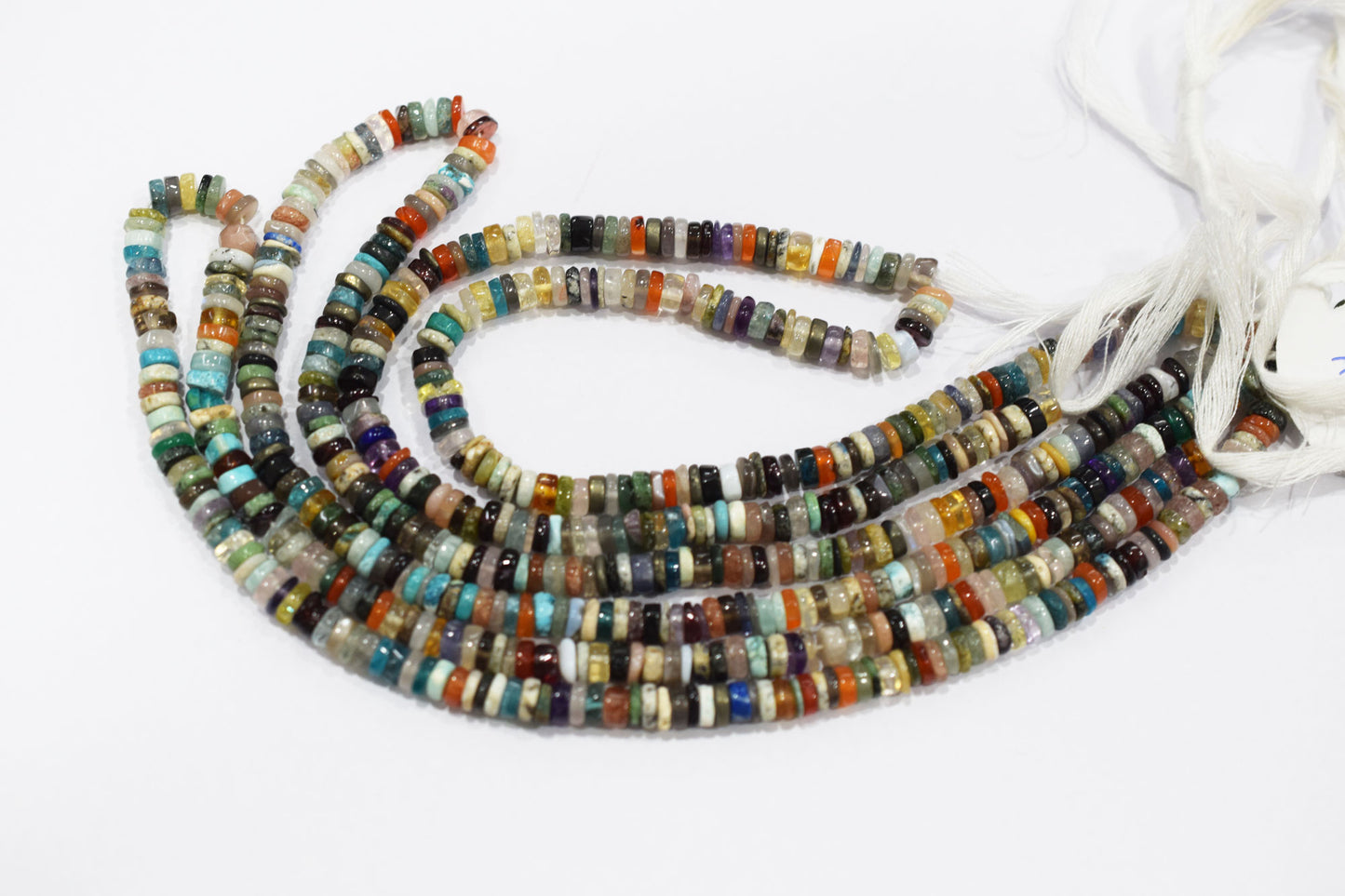 Multi Jungle Mix Tyre Shape Beads , Sold By Strand , 5.50 - 6.50 mm , 16" , 19784