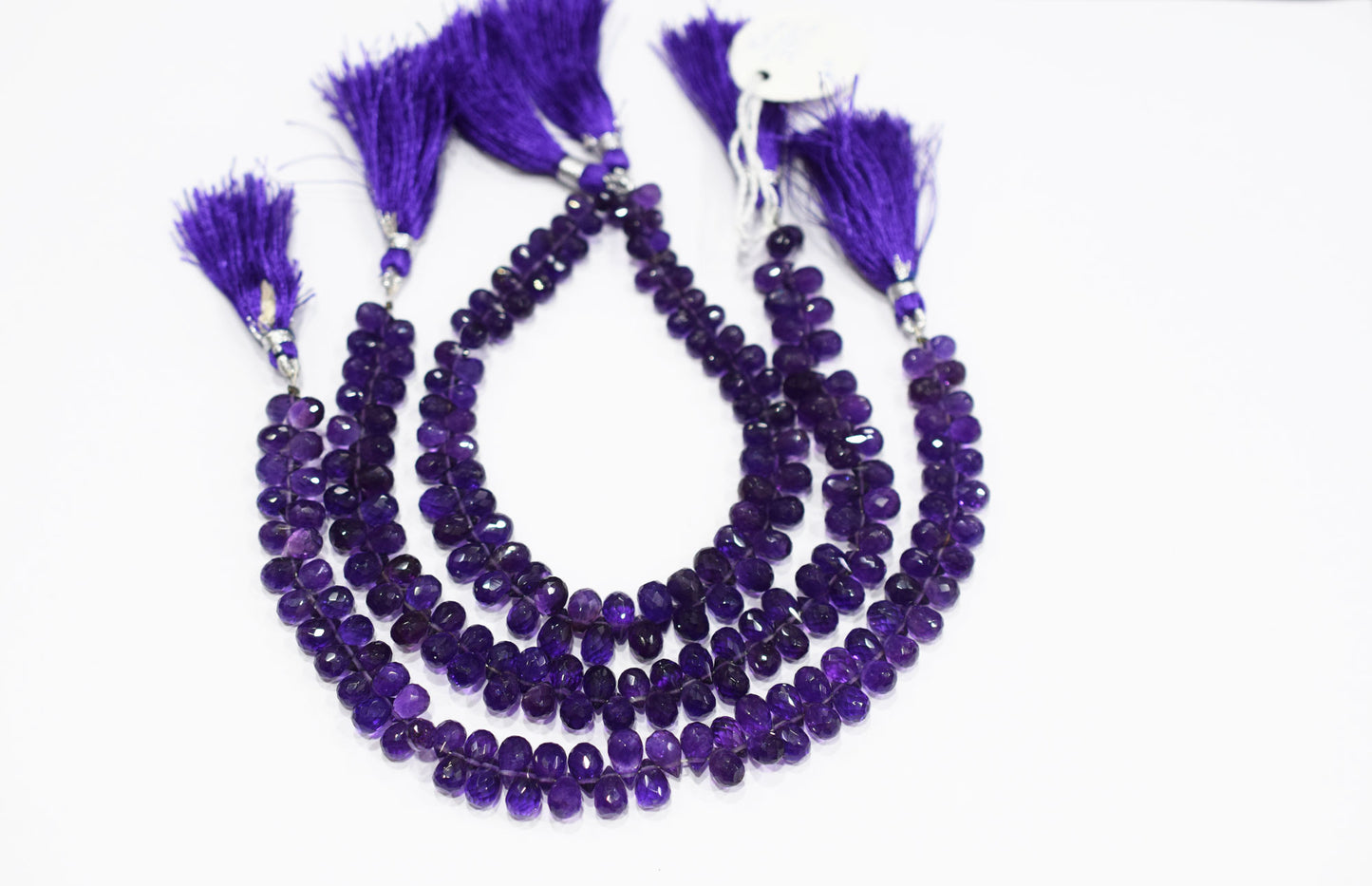 Natural Amethyst Side Drill Tear Drops Shape Beads , Sold By Strand , 4.5x5 - 7x11 mm , 8" , 19858