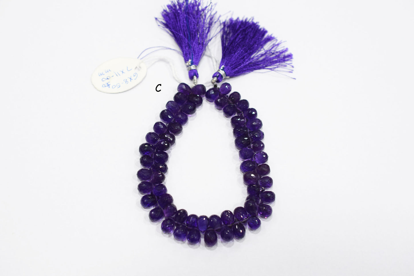 Natural Amethyst Side Drill Tear Drops Shape Beads , Sold By Strand , 4.5x5 - 7x11 mm , 8" , 19858